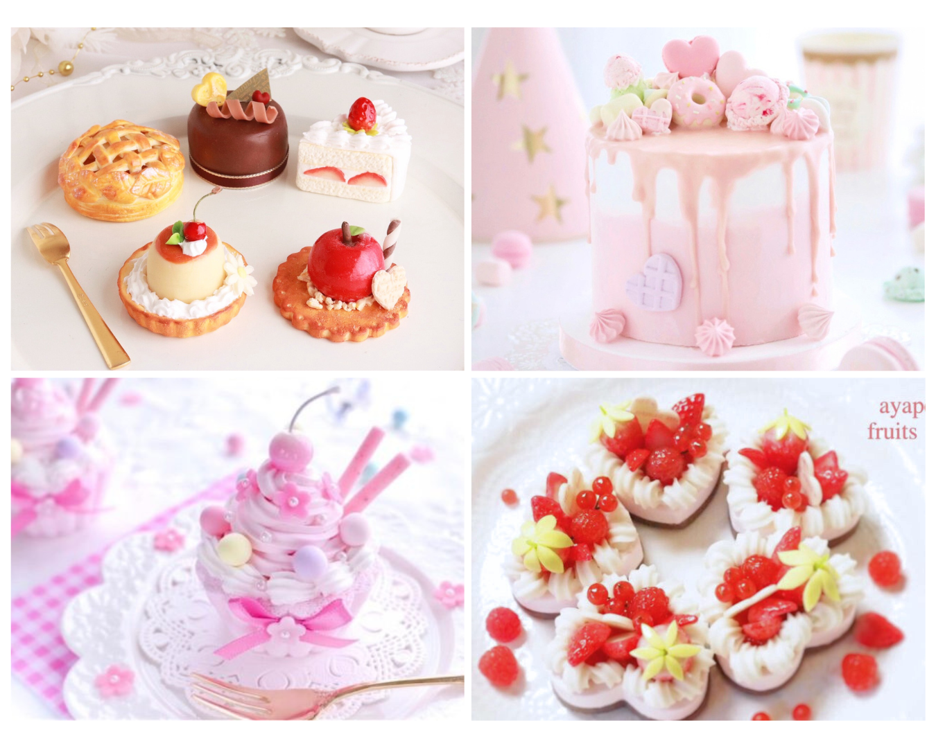 募集中のレッスン一覧 - 可愛いフェイクスイーツ教室 ayapeco